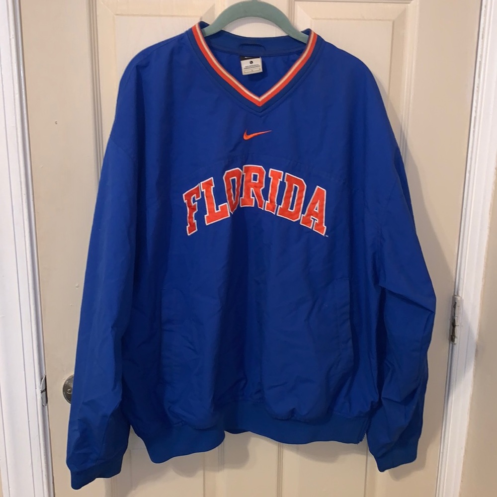 University of Florida gators pullover windbreaker with front pocket men’s large